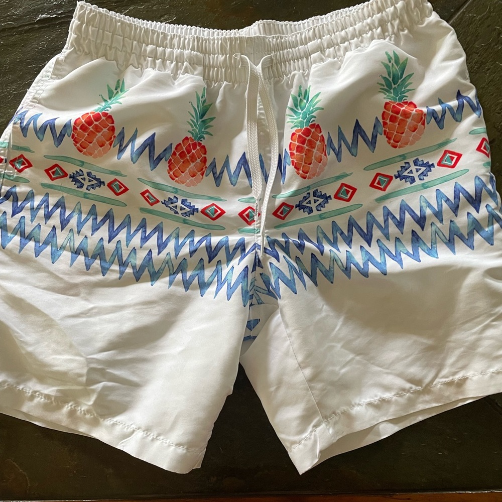 Chubbies Southwest Pineapple 7” inseam men’s swim trunks